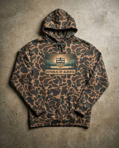 Republic of Alberta Premium Camo Hoodie