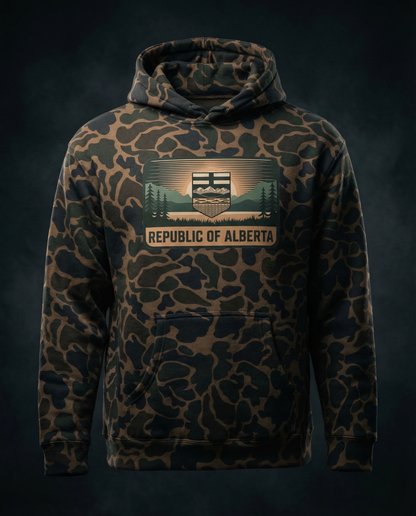 Republic of Alberta Premium Camo Hoodie