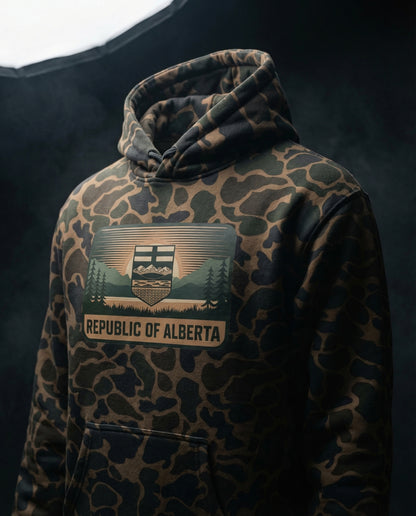 Republic of Alberta Premium Camo Hoodie