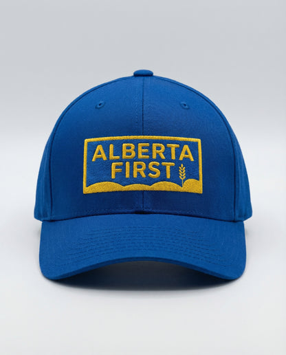 Blue Alberta First Structured Flexfit Cap