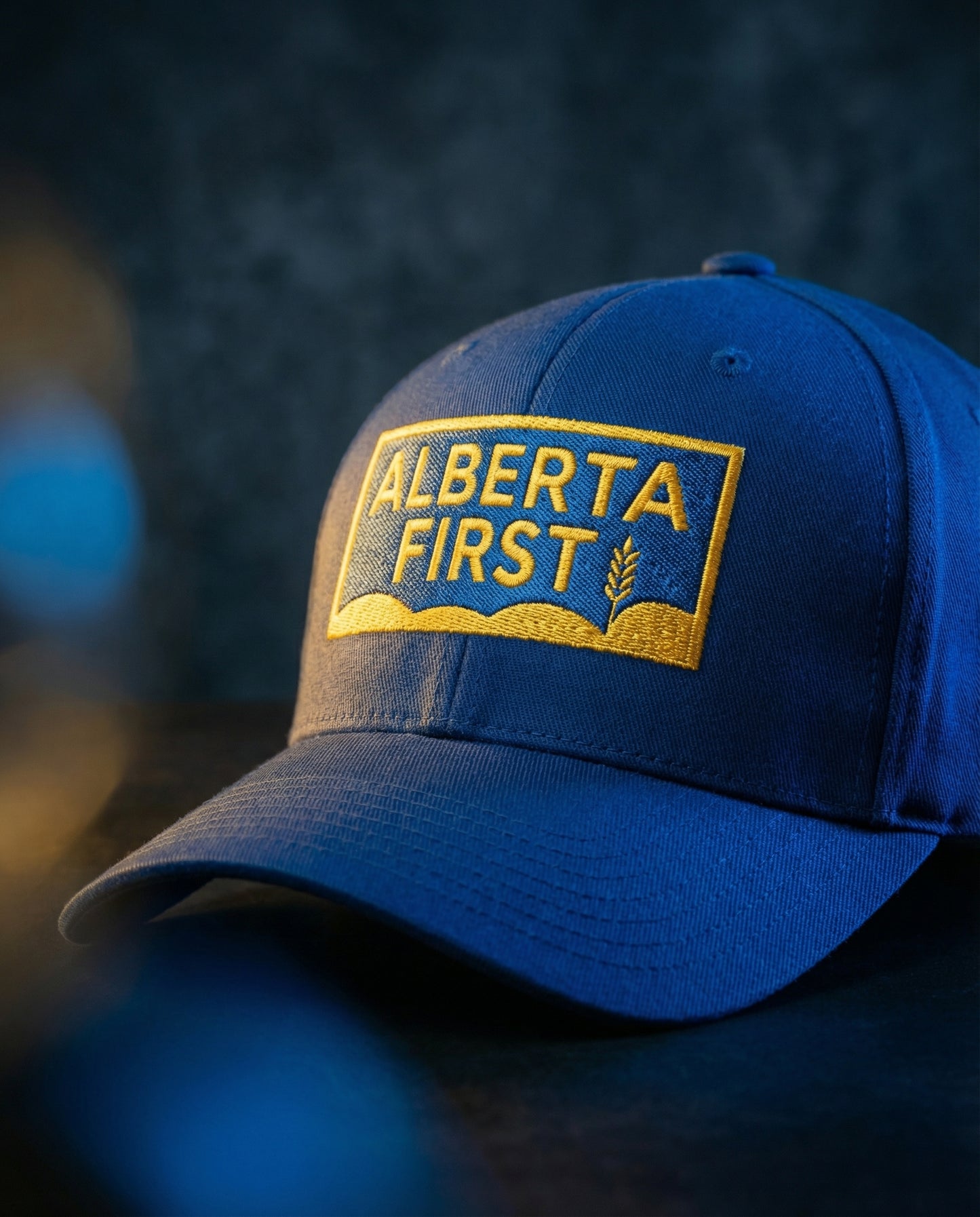 Blue Alberta First Structured Flexfit Cap