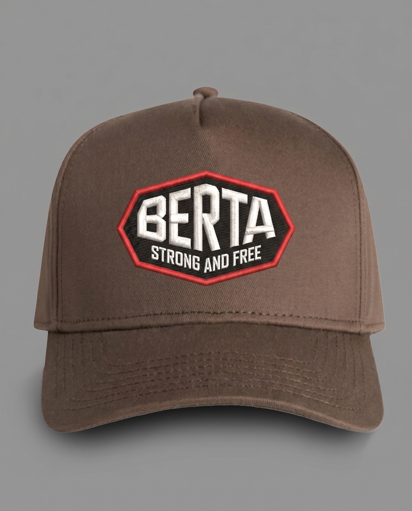 BERTA Strong and Free Embroidered Hat
