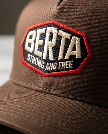 BERTA Strong and Free Embroidered Hat