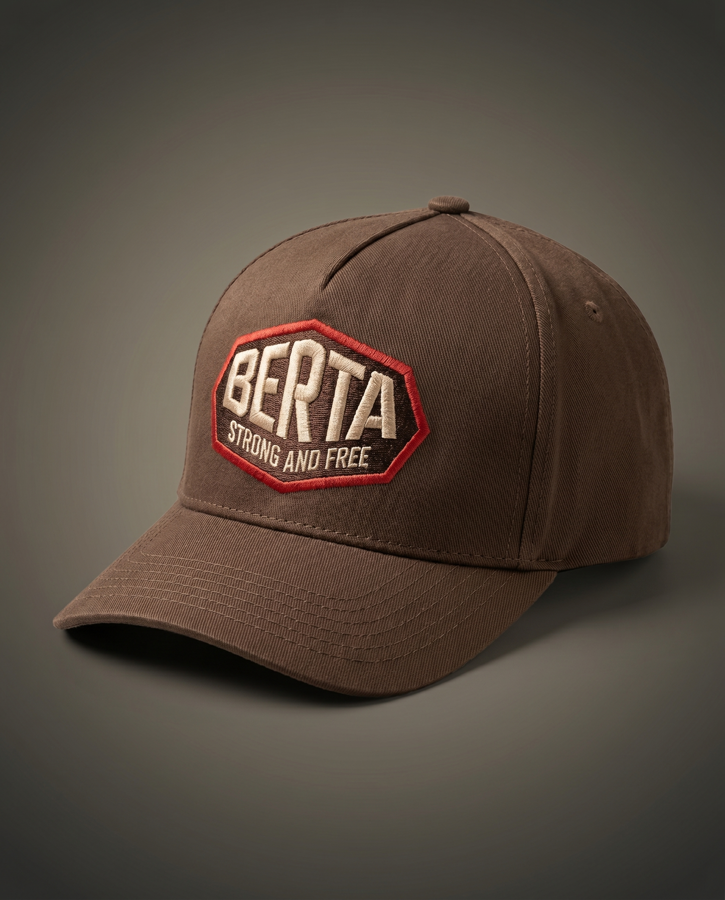 BERTA Strong and Free Embroidered Hat