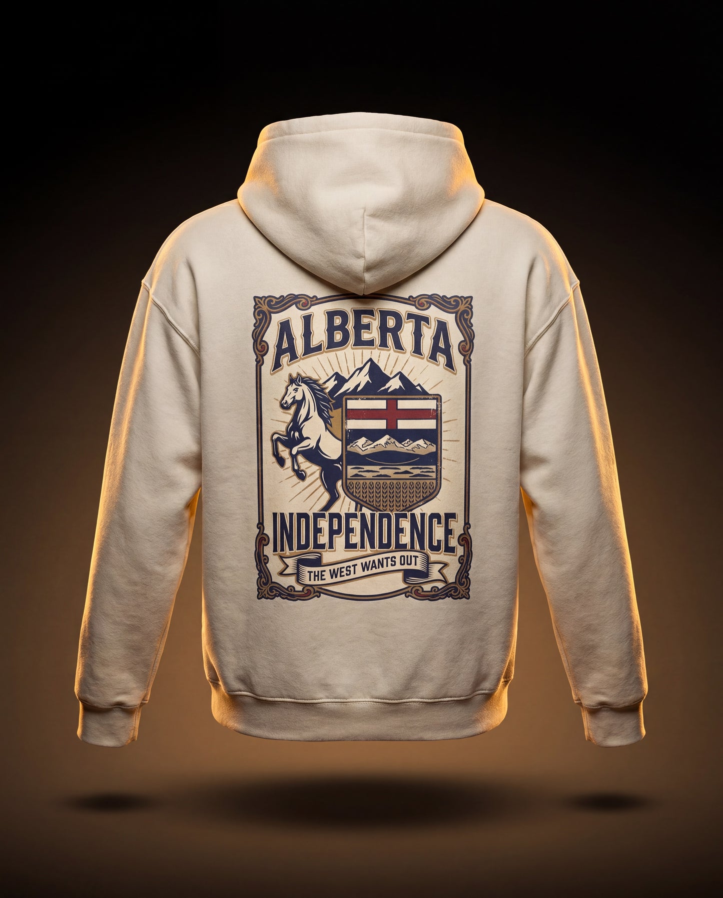 'The West Wants Out' Alberta Independence Retro Hoodie