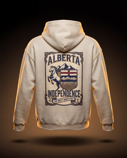 'The West Wants Out' Alberta Independence Retro Hoodie
