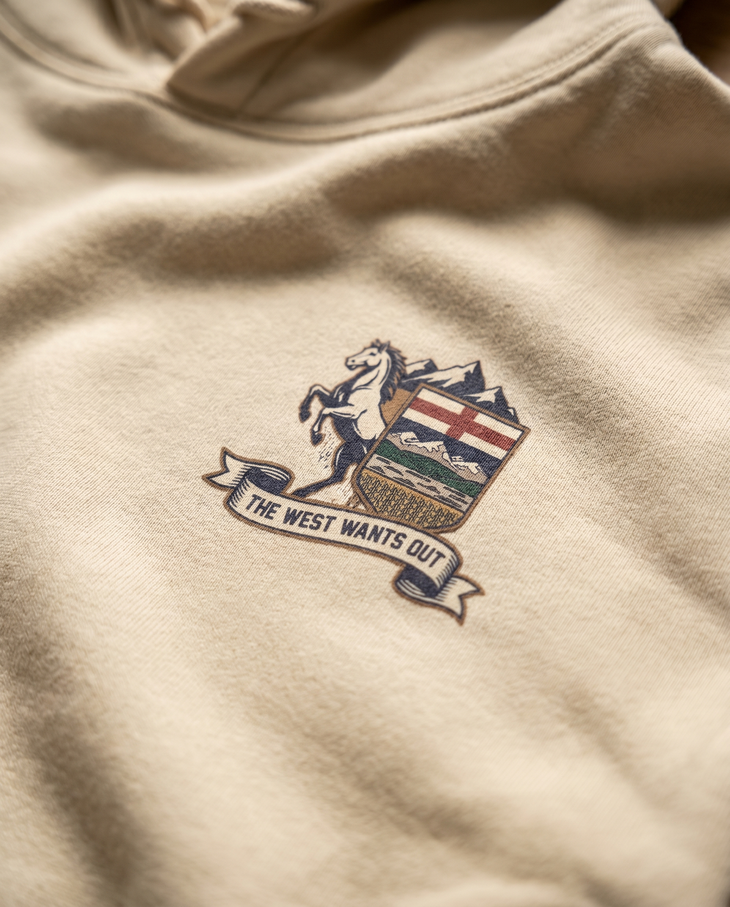 'The West Wants Out' Alberta Independence Retro Hoodie