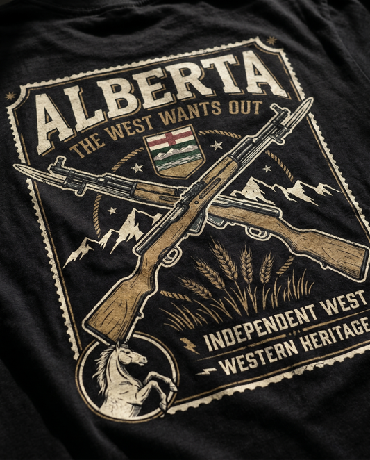 The Alberta Independent Retro Rifle Tee