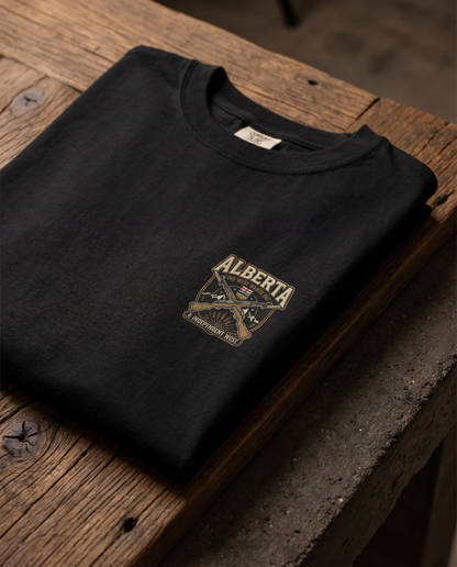 The Alberta Independent Retro Rifle Tee