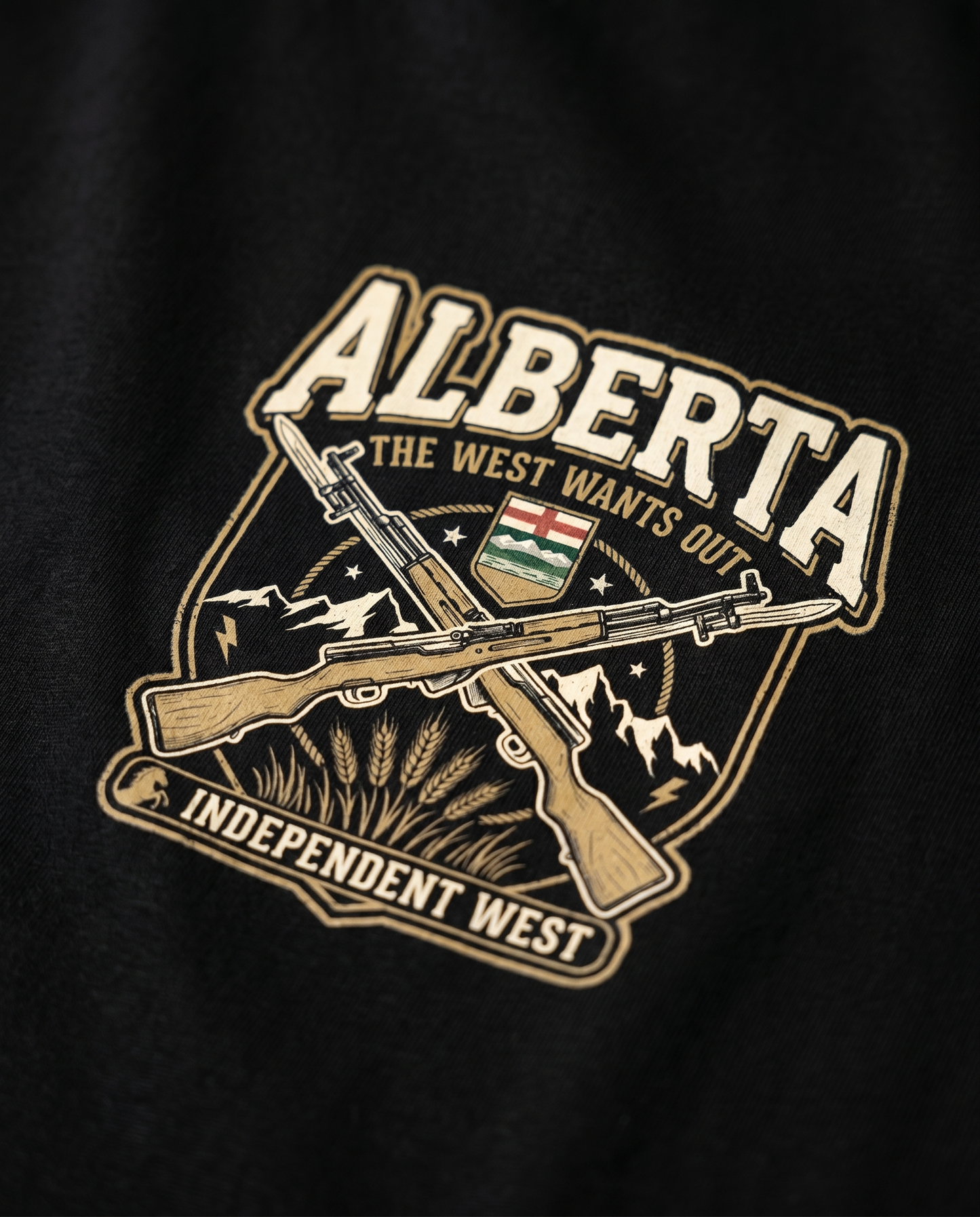 The Alberta Independent Retro Rifle Tee