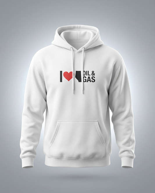I  ❤️ Alberta Oil & Gas Hoodie
