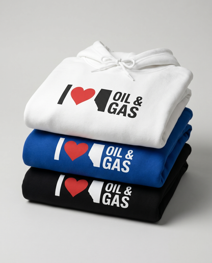I  ❤️ Alberta Oil & Gas Hoodie
