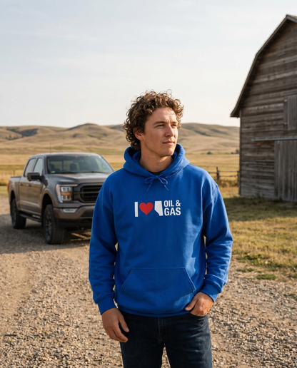 I  ❤️ Alberta Oil & Gas Hoodie