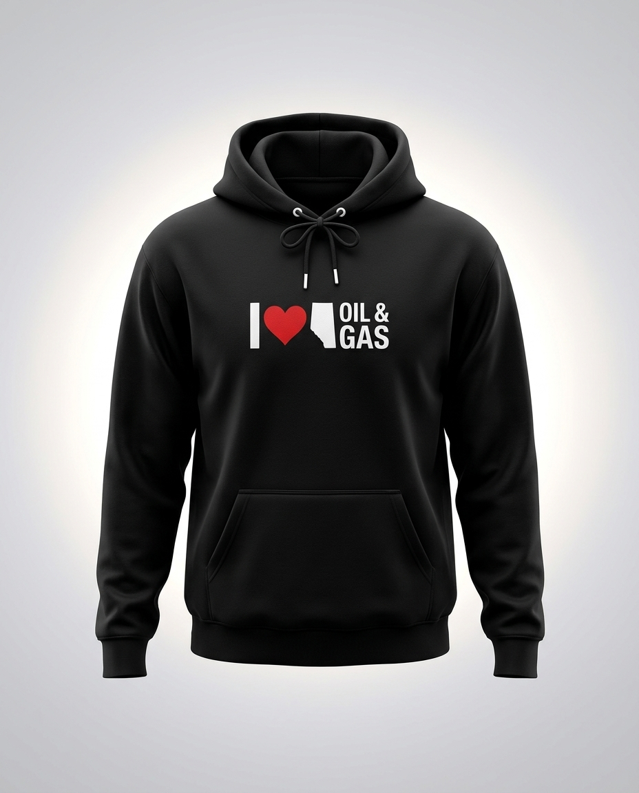 I  ❤️ Alberta Oil & Gas Hoodie