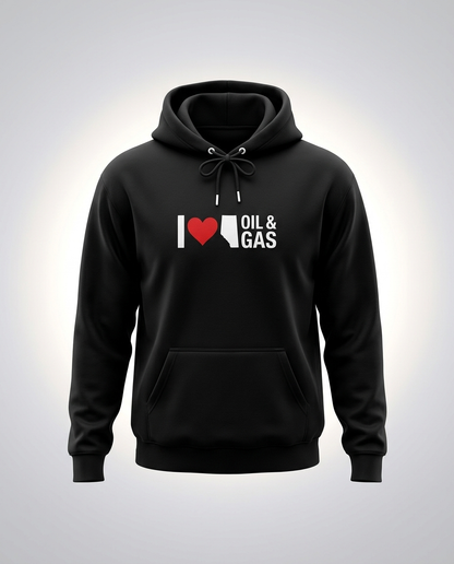 I  ❤️ Alberta Oil & Gas Hoodie