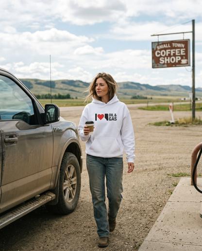 I  ❤️ Alberta Oil & Gas Hoodie