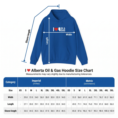 I  ❤️ Alberta Oil & Gas Hoodie