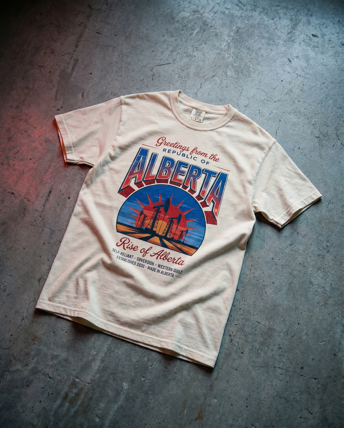 Greetings from the Republic of Alberta Vintage Style T-Shirt