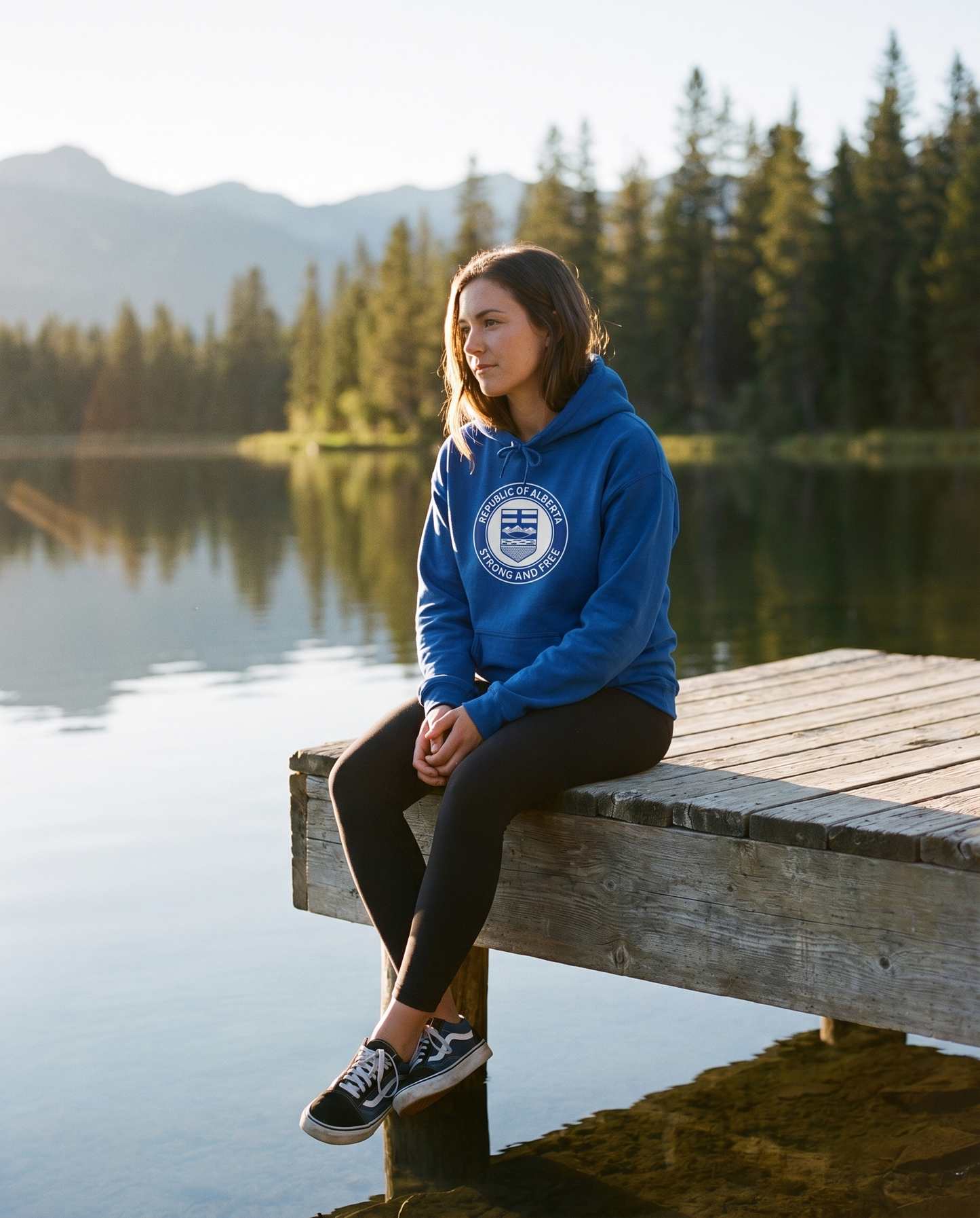 Alberta Republic Crest Lightweight Hoodie