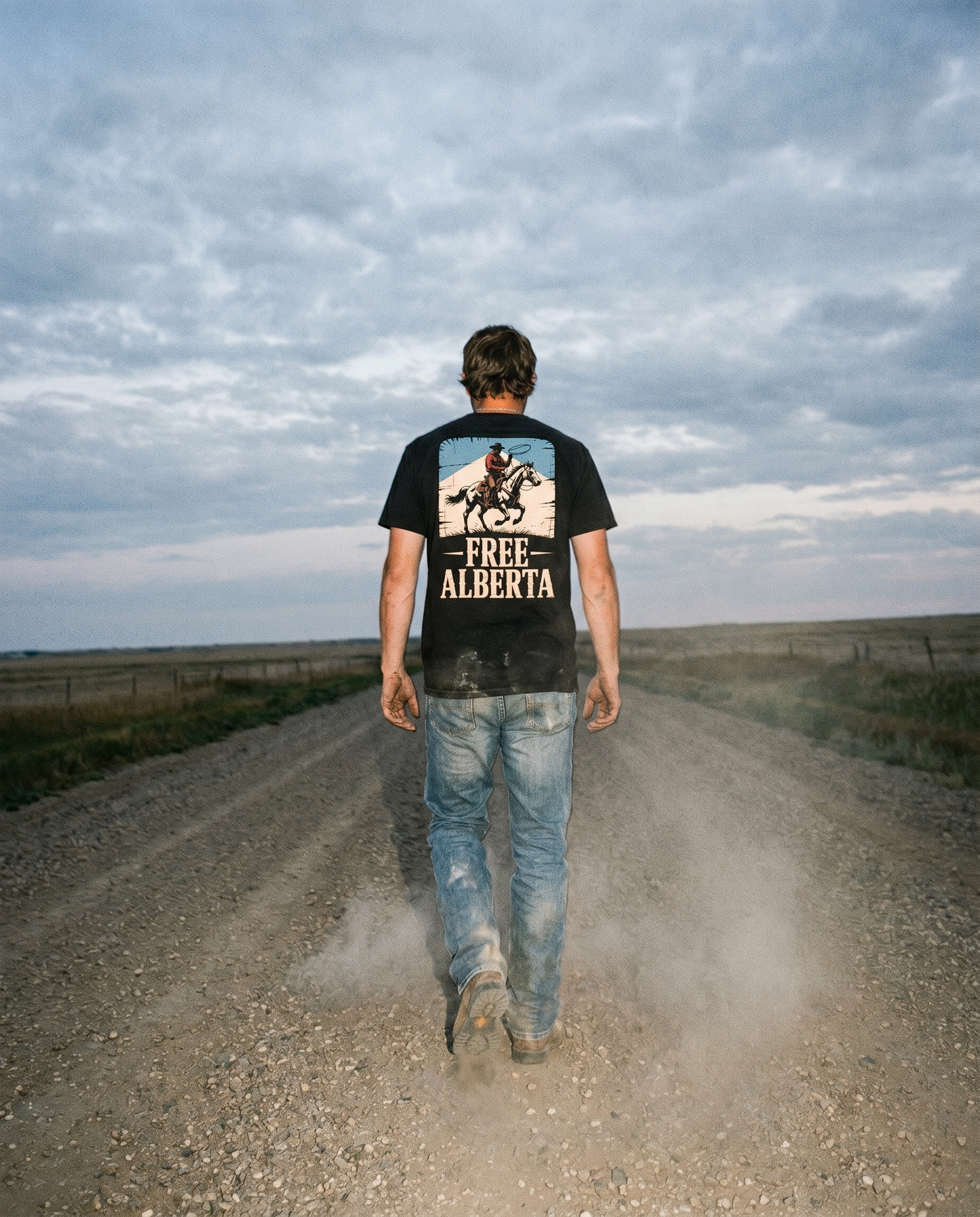 Free Albertan Cowboy Unisex Premium T-Shirt