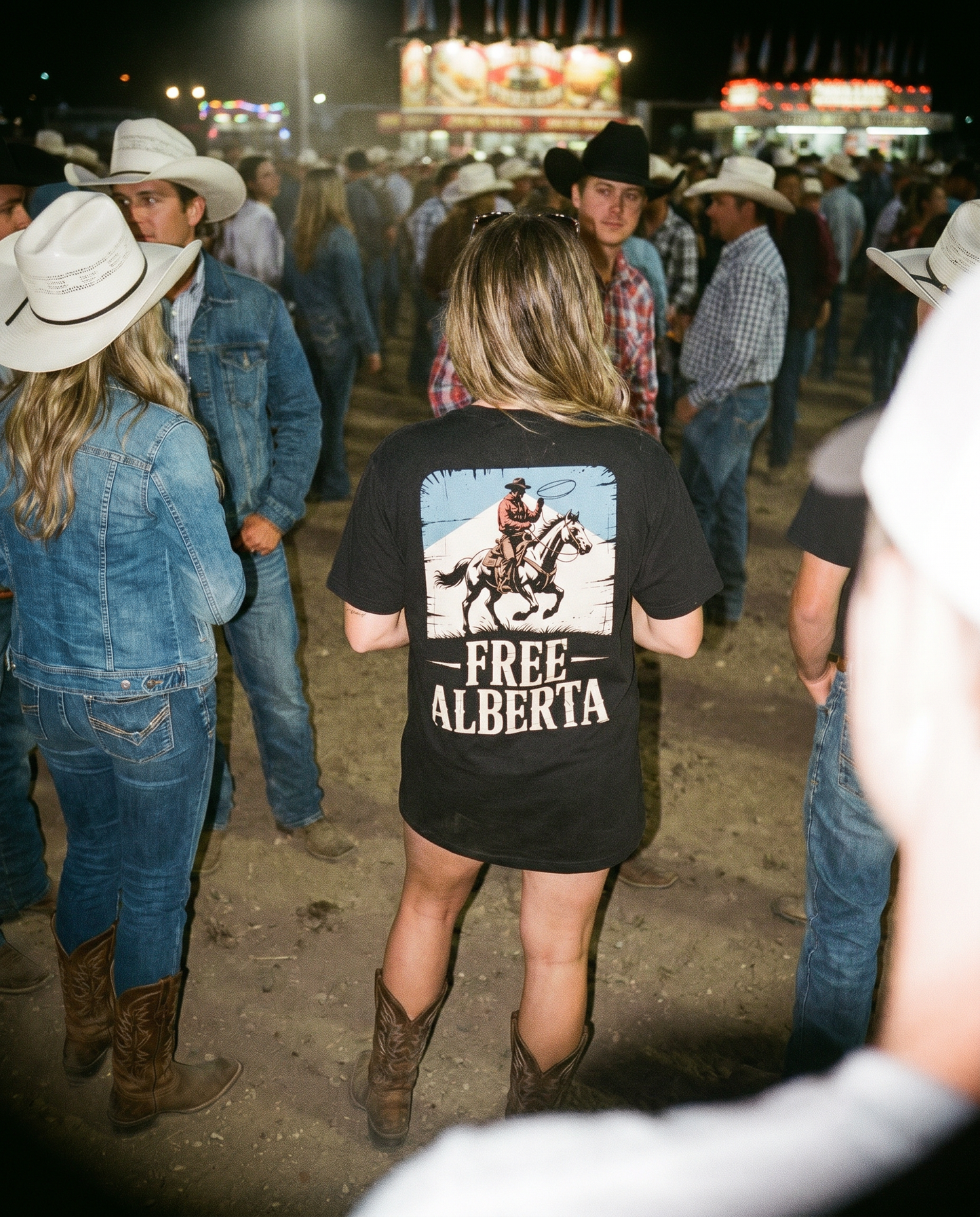 Free Albertan Cowboy Unisex Premium T-Shirt