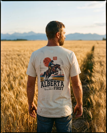 Alberta First Cowboy Rise Of Alberta T-Shirt
