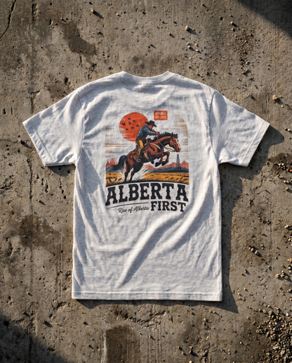 Alberta First Cowboy Rise Of Alberta T-Shirt