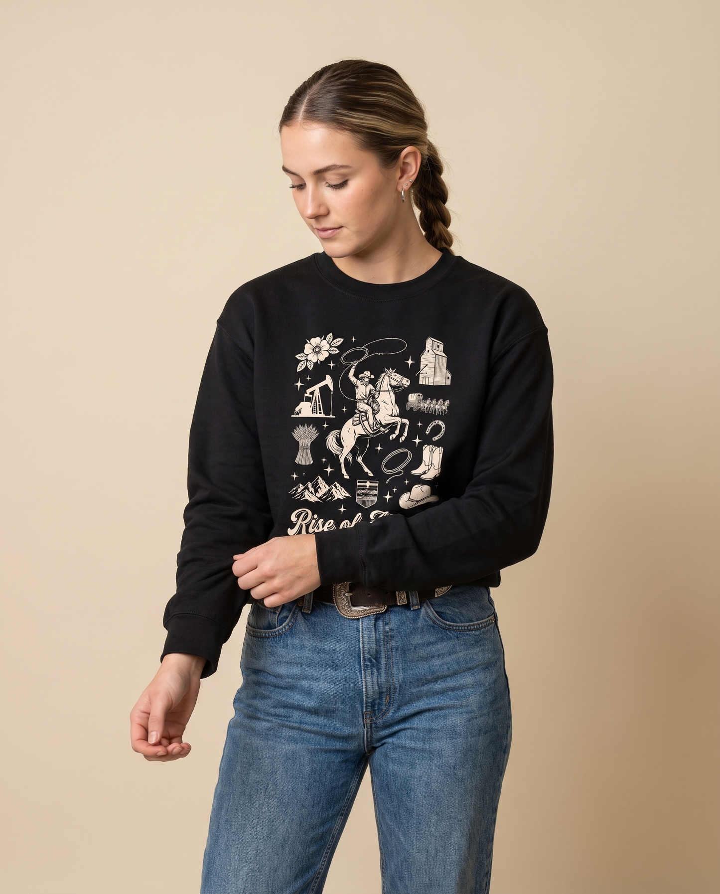 Rise of Alberta Western Sweatshirt | Cowboy Crewneck