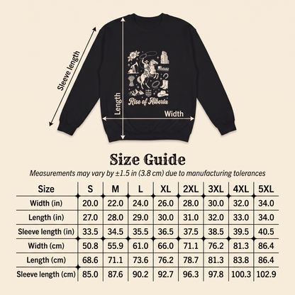 Rise of Alberta Western Sweatshirt | Cowboy Crewneck