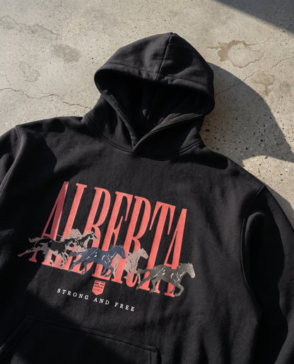 Alberta Unisex Hoodie | Vintage Western Alberta Pride Pullover