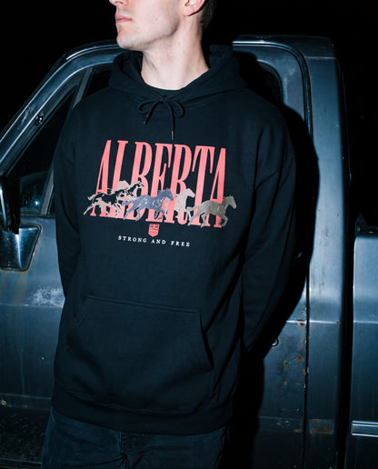 Alberta Unisex Hoodie | Vintage Western Alberta Pride Pullover