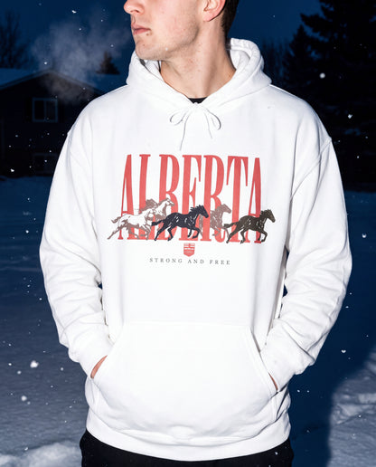 Alberta Unisex Hoodie | Vintage Western Alberta Pride Pullover