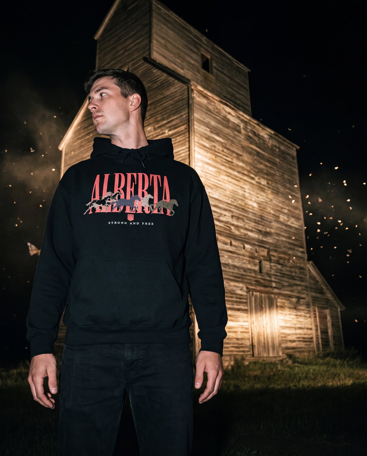 Alberta Unisex Hoodie | Vintage Western Alberta Pride Pullover