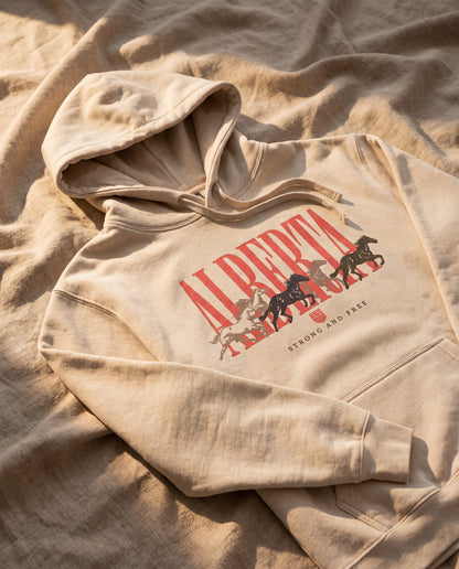 Alberta Unisex Hoodie | Vintage Western Alberta Pride Pullover