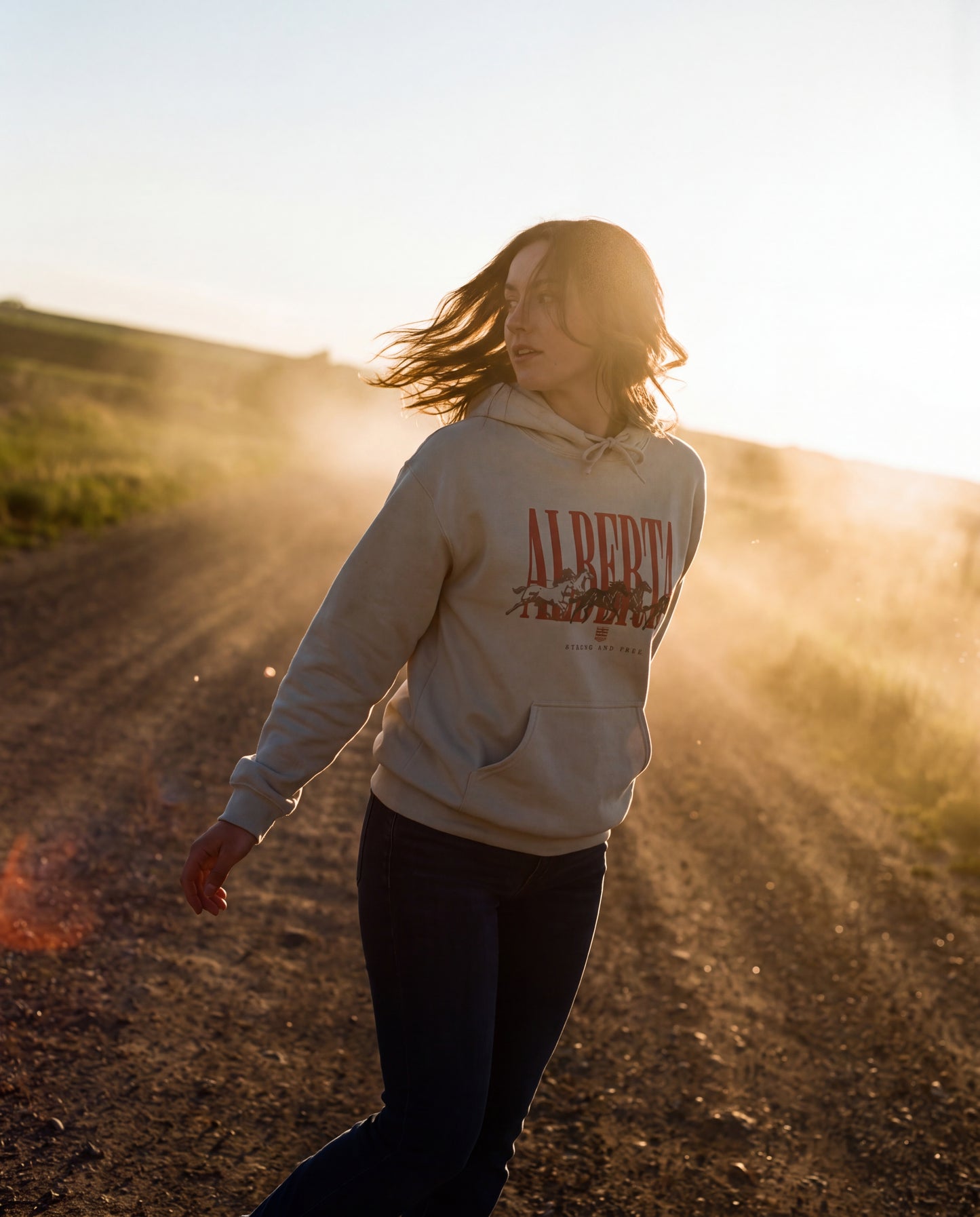 Alberta Unisex Hoodie | Vintage Western Alberta Pride Pullover