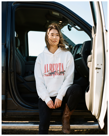 Alberta Unisex Hoodie | Vintage Western Alberta Pride Pullover