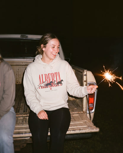 Alberta Unisex Hoodie | Vintage Western Alberta Pride Pullover