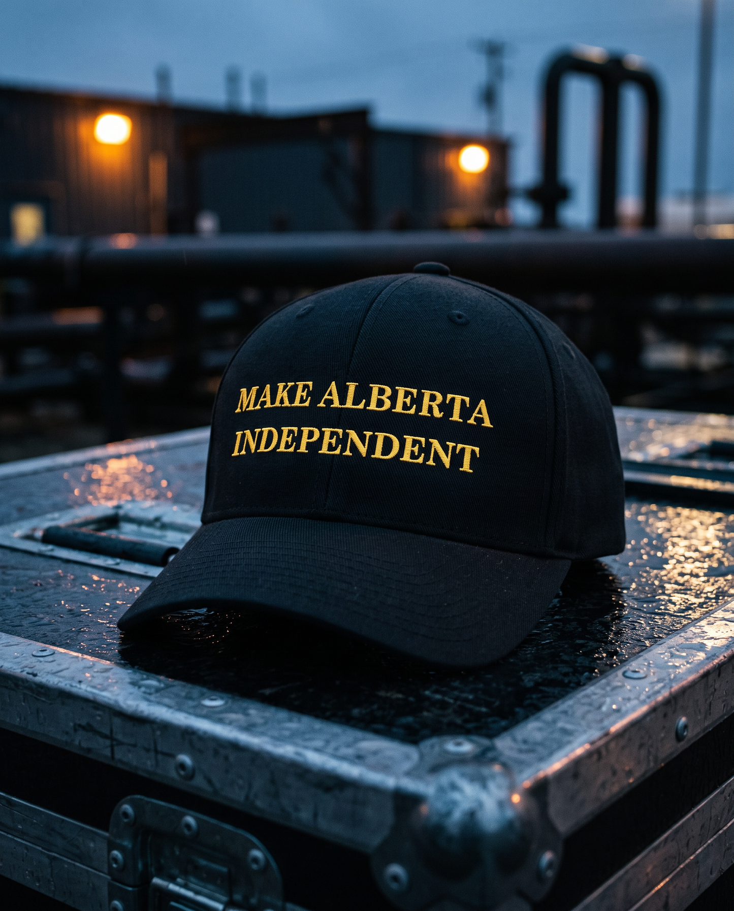 Make Alberta Independent Embroidered FlexFit Hat