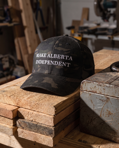 Make Alberta Independent embroidered cap multicam black in workshop