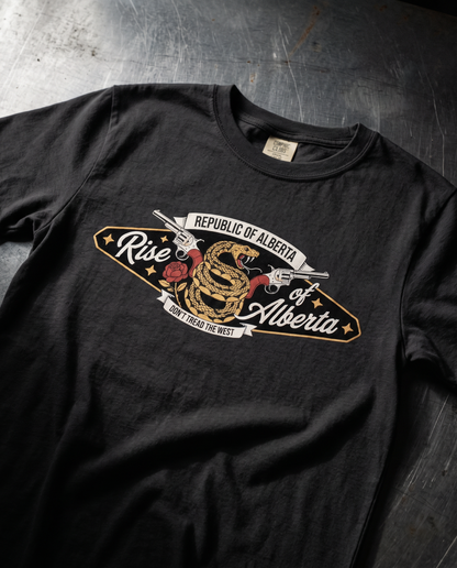 Rattlesnake Revolver Tee in Graphite