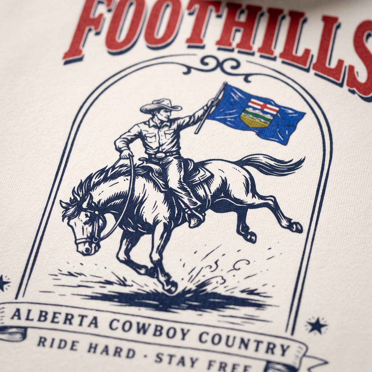 Alberta Cowboy Country | Vintage Rodeo Hoodie