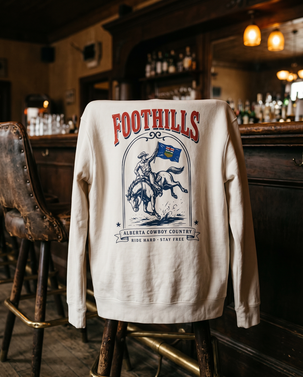Alberta Cowboy Country | Vintage Rodeo Hoodie