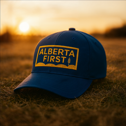 Blue Alberta First Structured Flexfit Cap