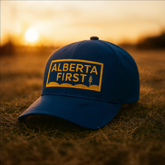 Blue Alberta First Structured Flexfit Cap