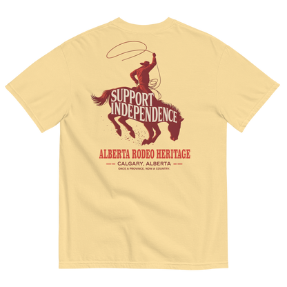 Stampede Rider Free Alberta T-Shirt (Unisex)