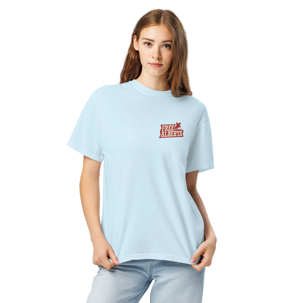 Stampede Rider Free Alberta T-Shirt (Unisex)