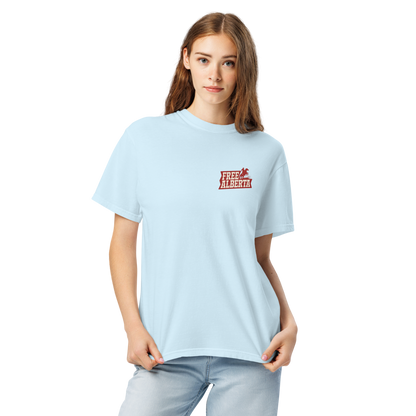 Stampede Rider Free Alberta T-Shirt (Unisex)