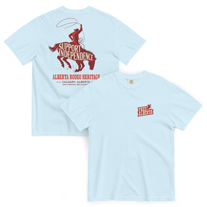 Stampede Rider Free Alberta T-Shirt (Unisex)