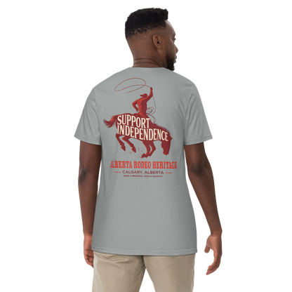 Stampede Rider Free Alberta T-Shirt (Unisex)