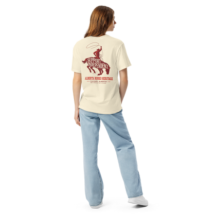 Stampede Rider Free Alberta T-Shirt (Unisex)